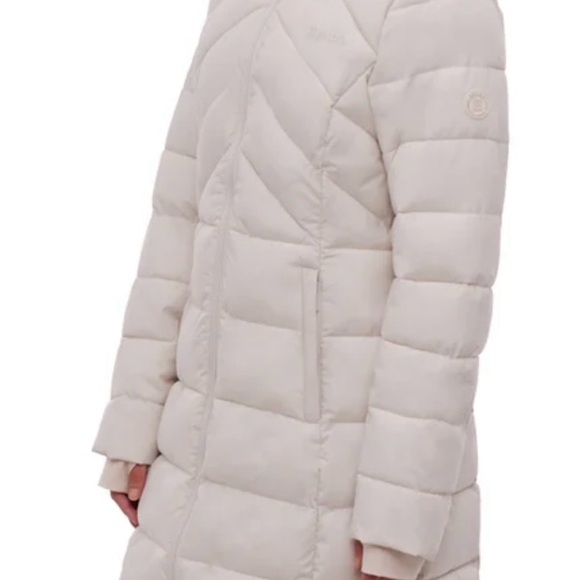 Bench Urbanwear Repreve Woman’s Long Puffer Coat – Ivory/Cream – XS – NWT - Picture 3 of 13